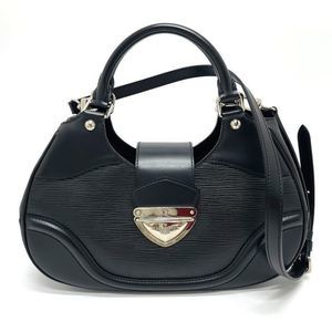 Louis Vuitton Epi Sacmontaigne 2way Shoulder Hand Bag Epi Leather Black